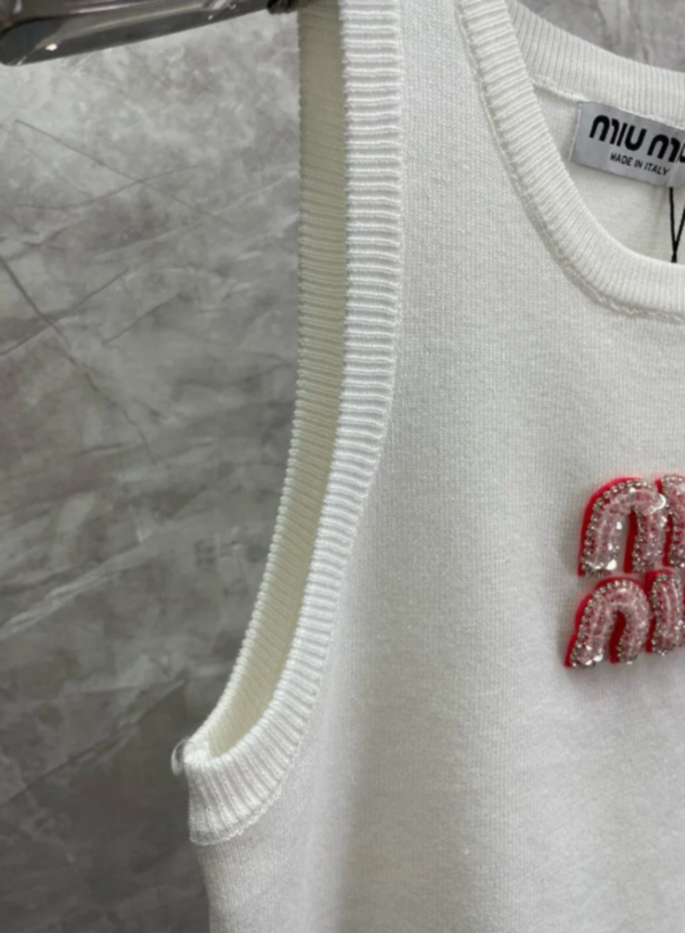 Miu Miu Tank Top with Logo - Picture 3 of 6